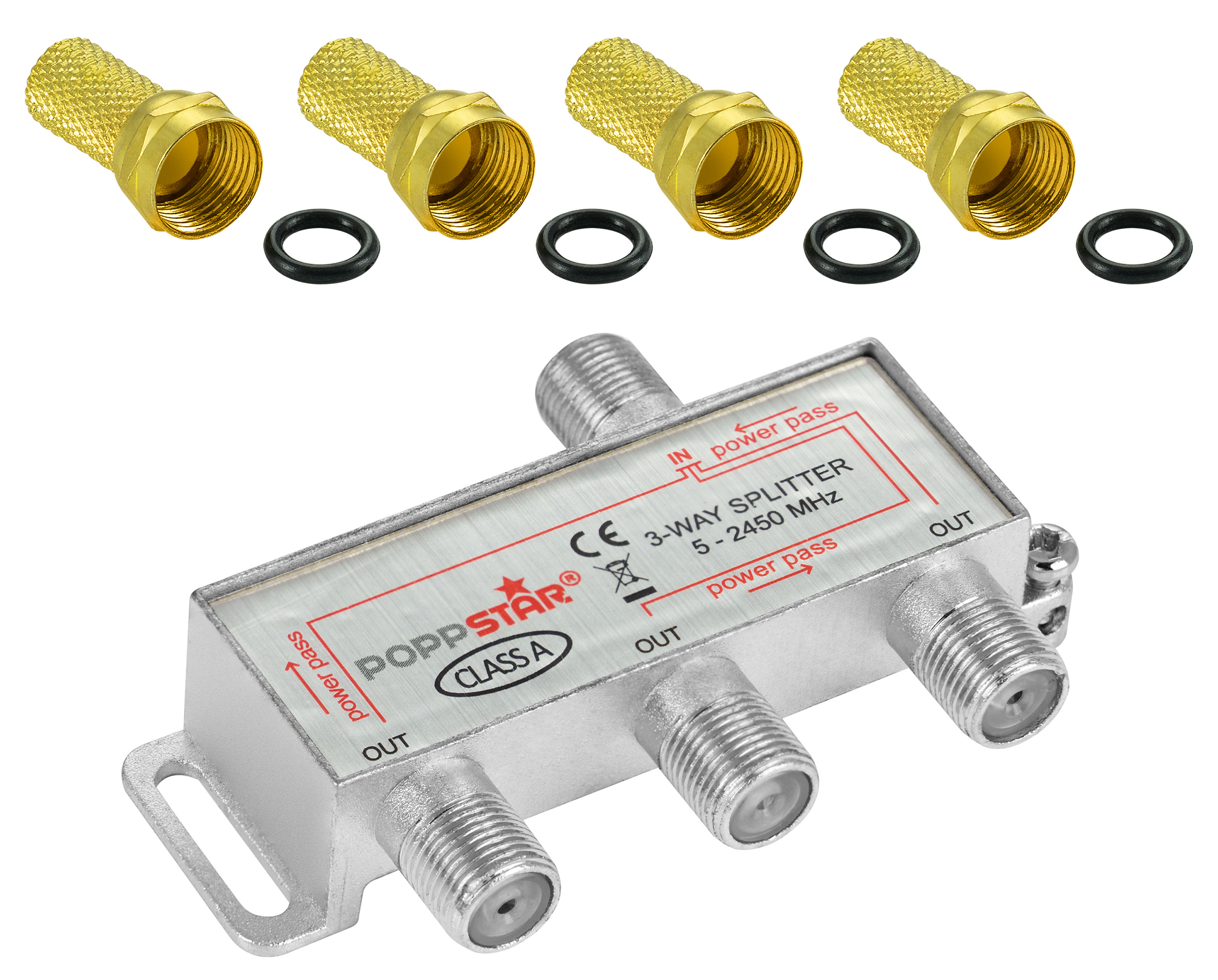 POPPSTAR 2x Adattatore Angolare D'antenna (90 Gradi Angolato) (da Spina - Foto 8